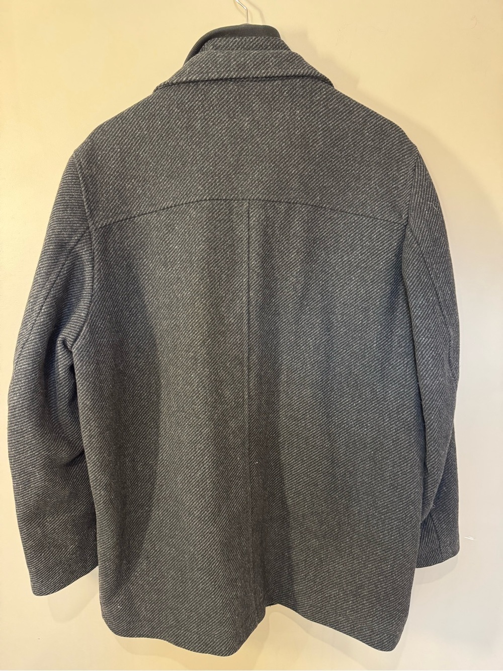 Britches Wool Cashmere Blend Overcoat Men’s Medium Gray Jacket - Picture 5 of 9